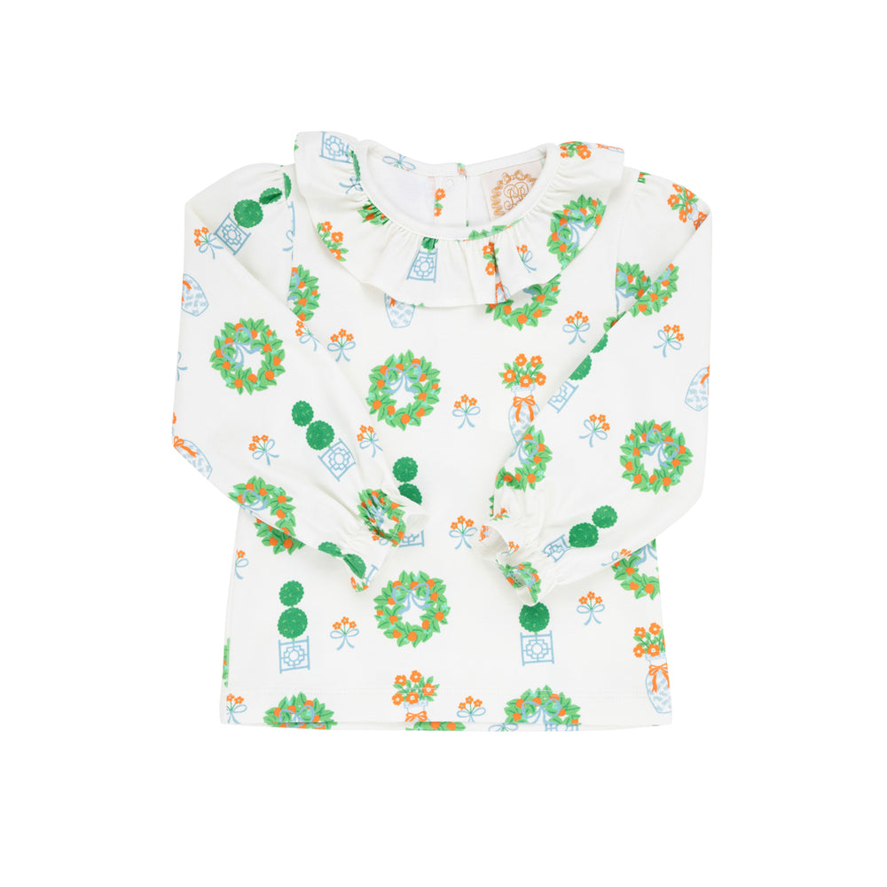 Topiaries and Tangerines Ramona Shirt