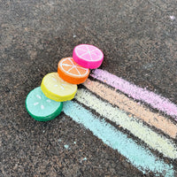Citrus Fruit Slices Chalk