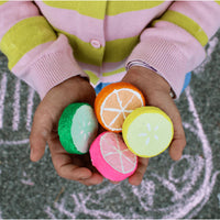 Citrus Fruit Slices Chalk