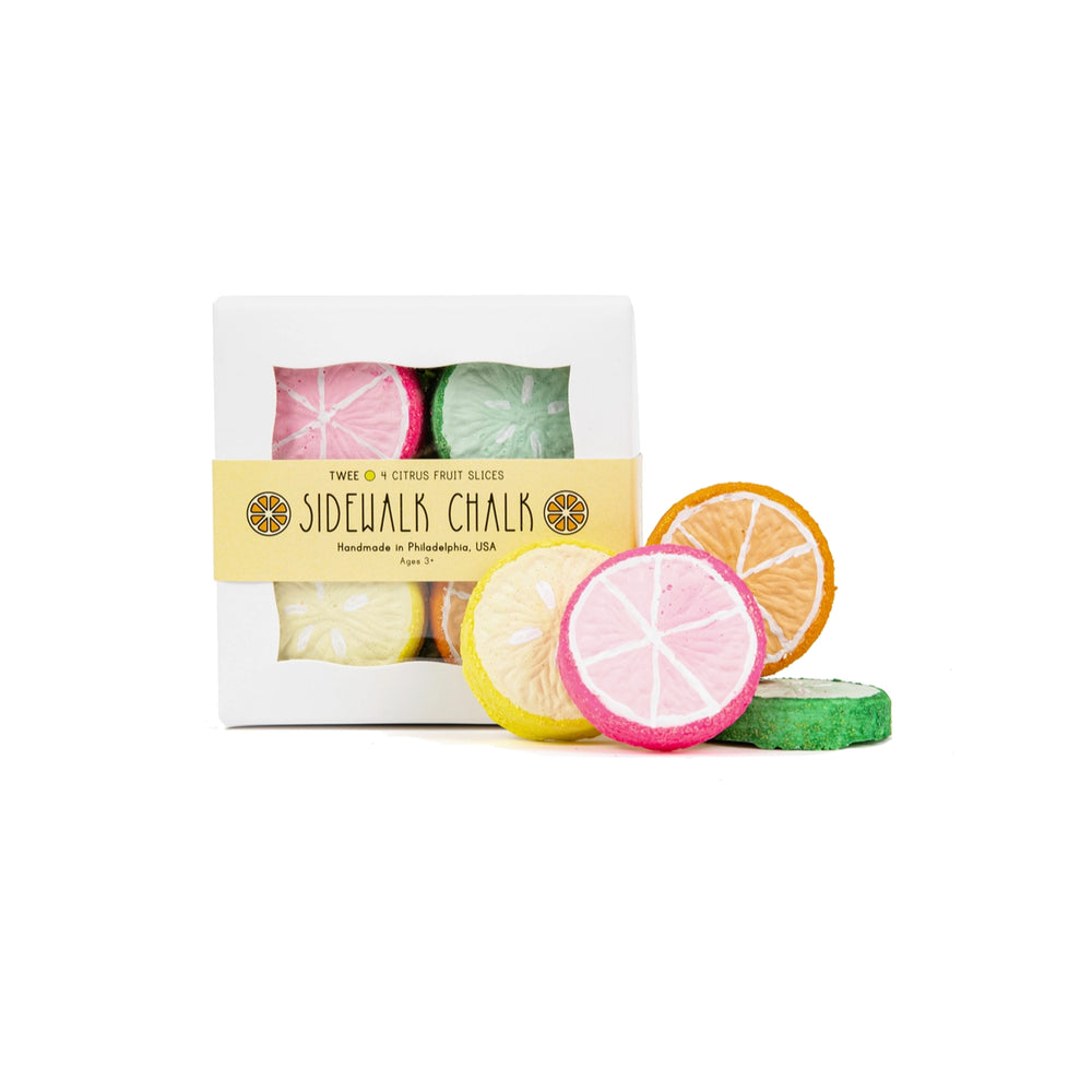 Citrus Fruit Slices Chalk