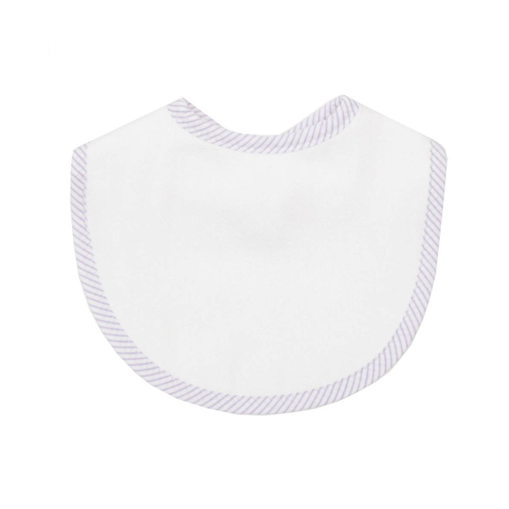 Lilac Seersucker Bib