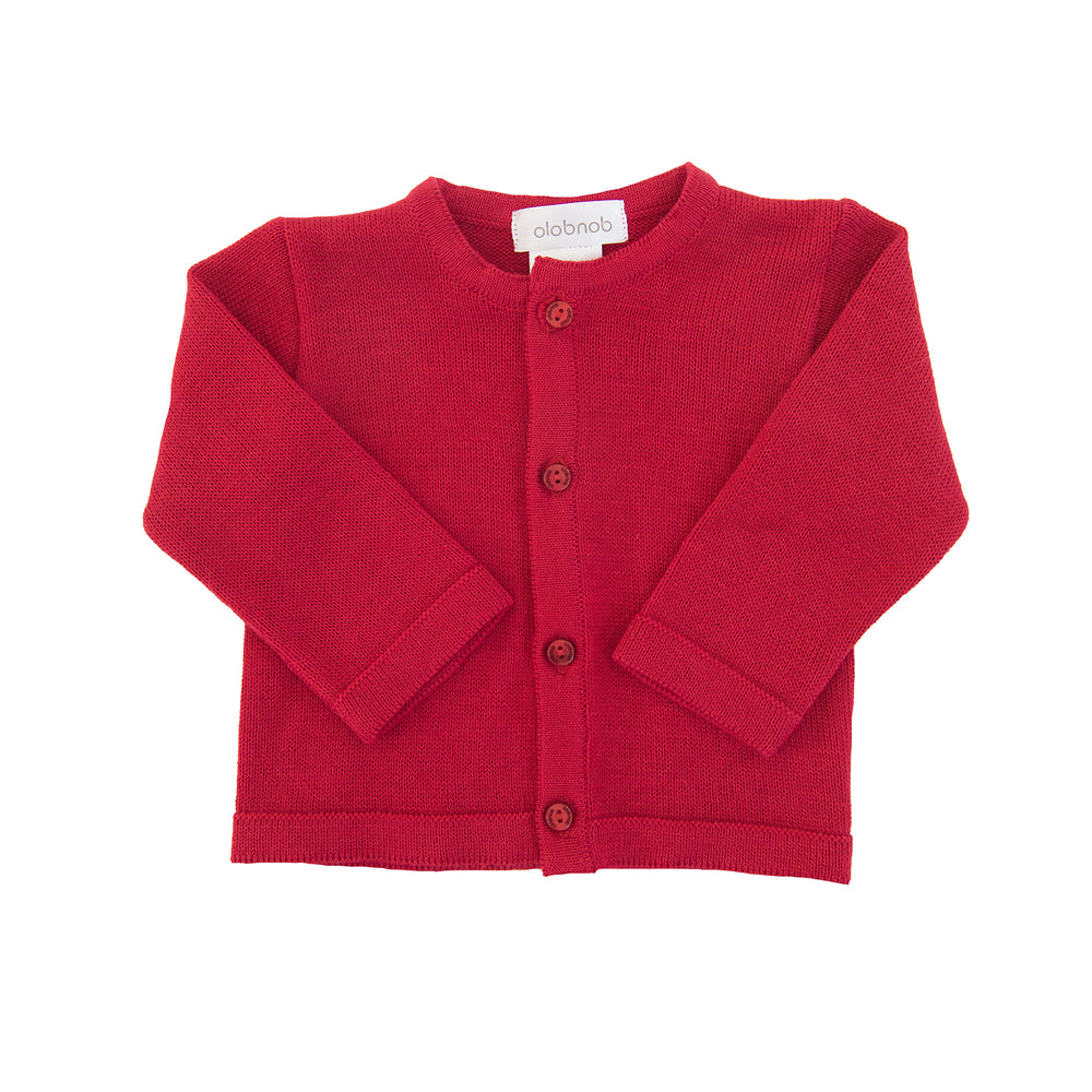 Red Cardigan Sweater