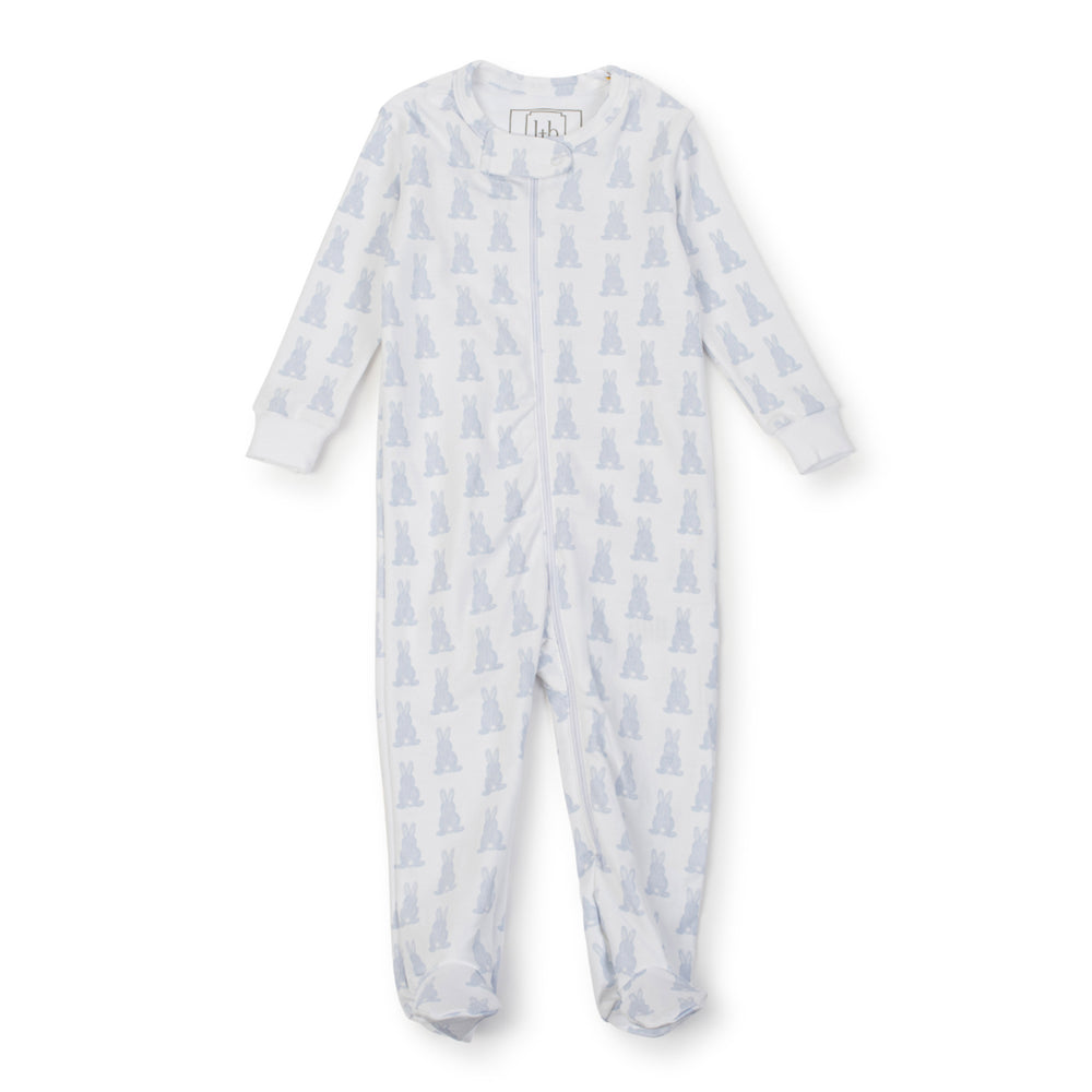 Parker Blue Bunny Tails Zipper Pajamas