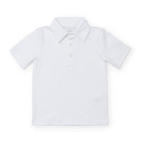White Pima Cotton Polo