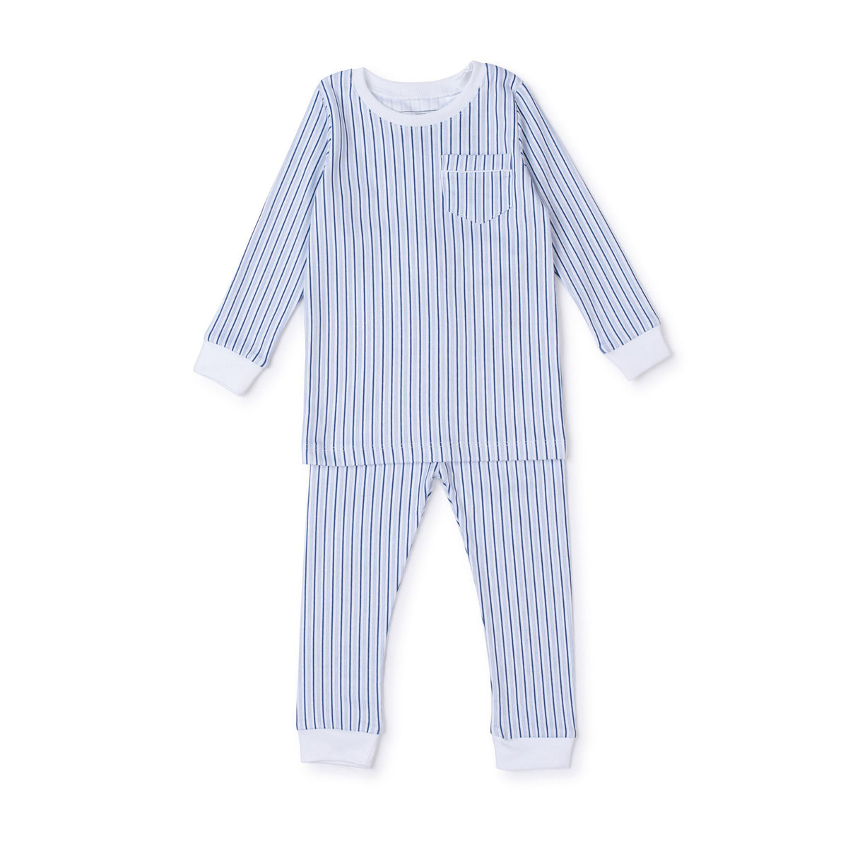 Bradford Blue Striped Pajamas – Peaches