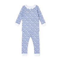 Ava Blue Flowered Two-Piece Pajamas