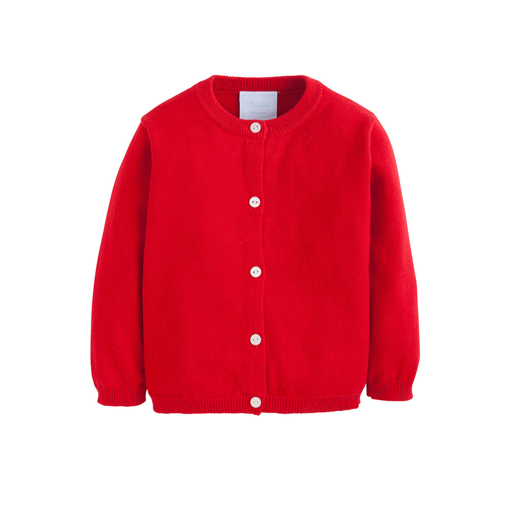 Essential Red Cardigan Sweater