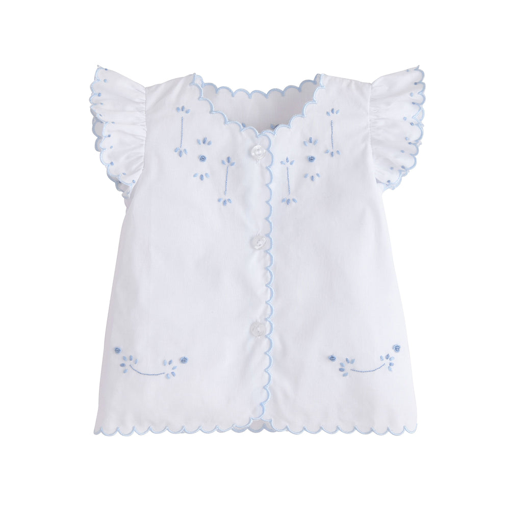 Blue Tea Blouse