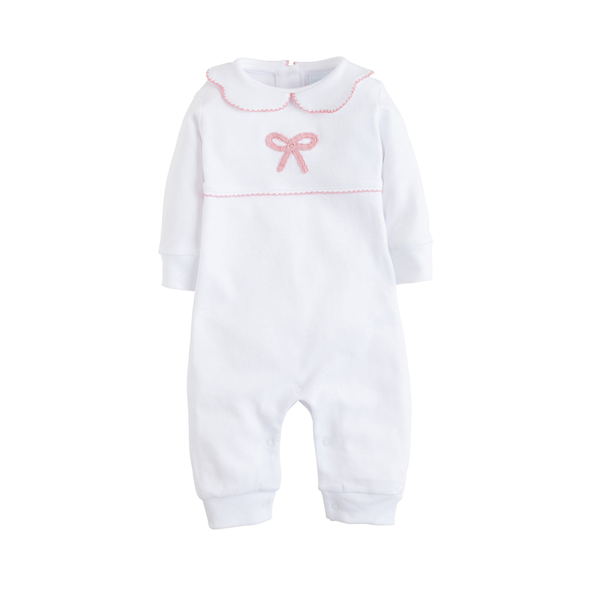 Pink Bow Crochet Playsuit