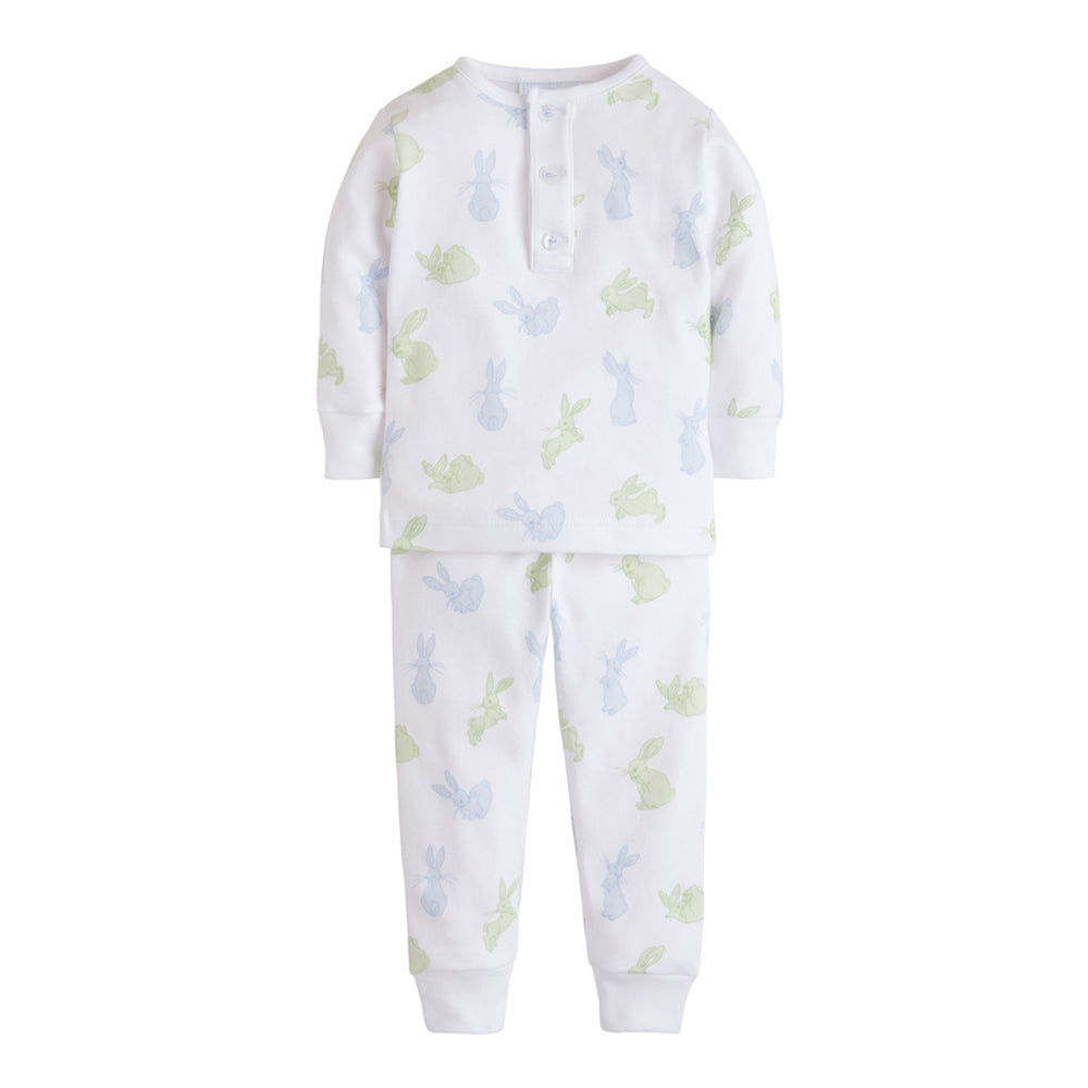 Blue & Green Bunny Jammies