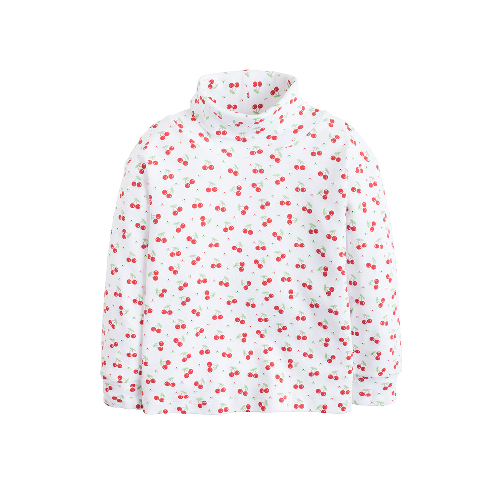 Cherry Printed Turtleneck