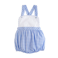 Conrad Cornflower Blue Gingham Sunsuit