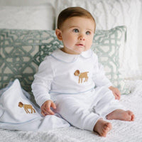 Adorable rompers available for newborns to toddlers including bloomers, bubbles, and sets in dozens of styles. Shop Peaches baby rompers!