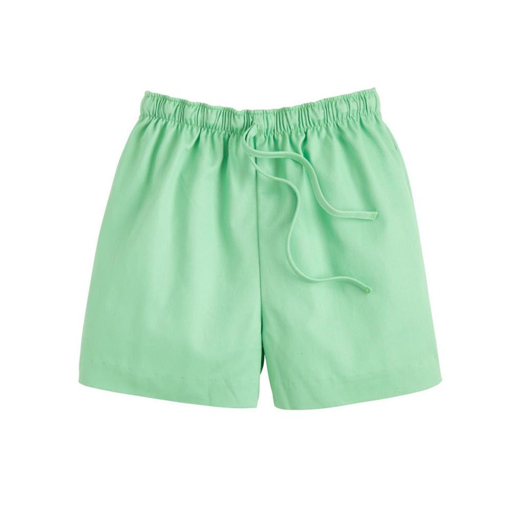 Green Twill Drawstring Short