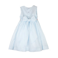 Blue Smocked Organdy Dress