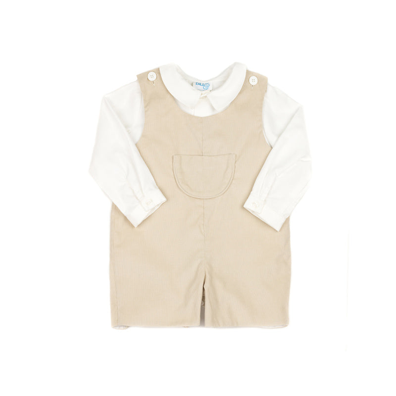 Khaki Corduroy Jon Jon Set