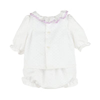 Lilac Embroidery Mini Dot Set for Her