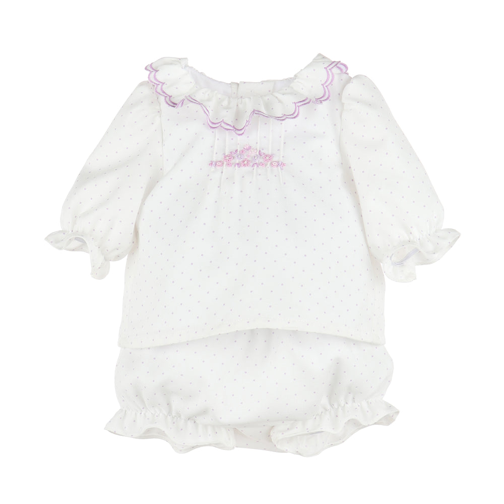 Lilac Embroidery Mini Dot Set for Her