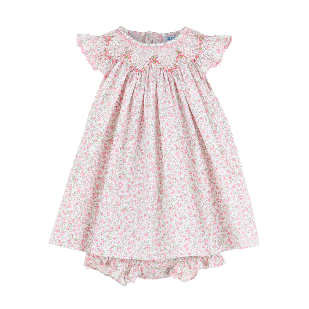 Smocked Bishop Bullion Knots Pink