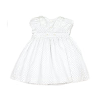 Mint Pin Dot Smocked Dress