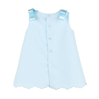 Blue A-Line Dress