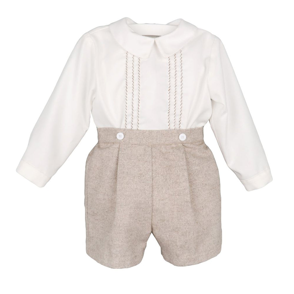 Short Set with Hand Stitching