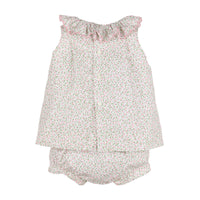 Ditsy Pink Floral Bishop Two Piece