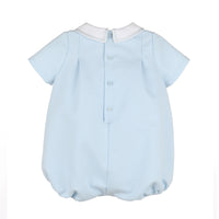 Feather Collar Stitches on Blue Bubble