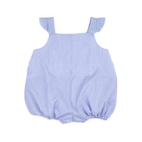 Blue Stripe Flutter Sleeve Bubble