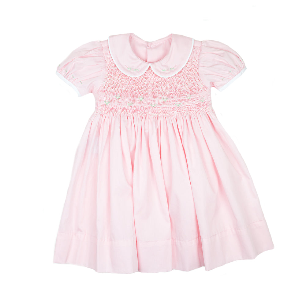 Kelli Pink Smocked Dress