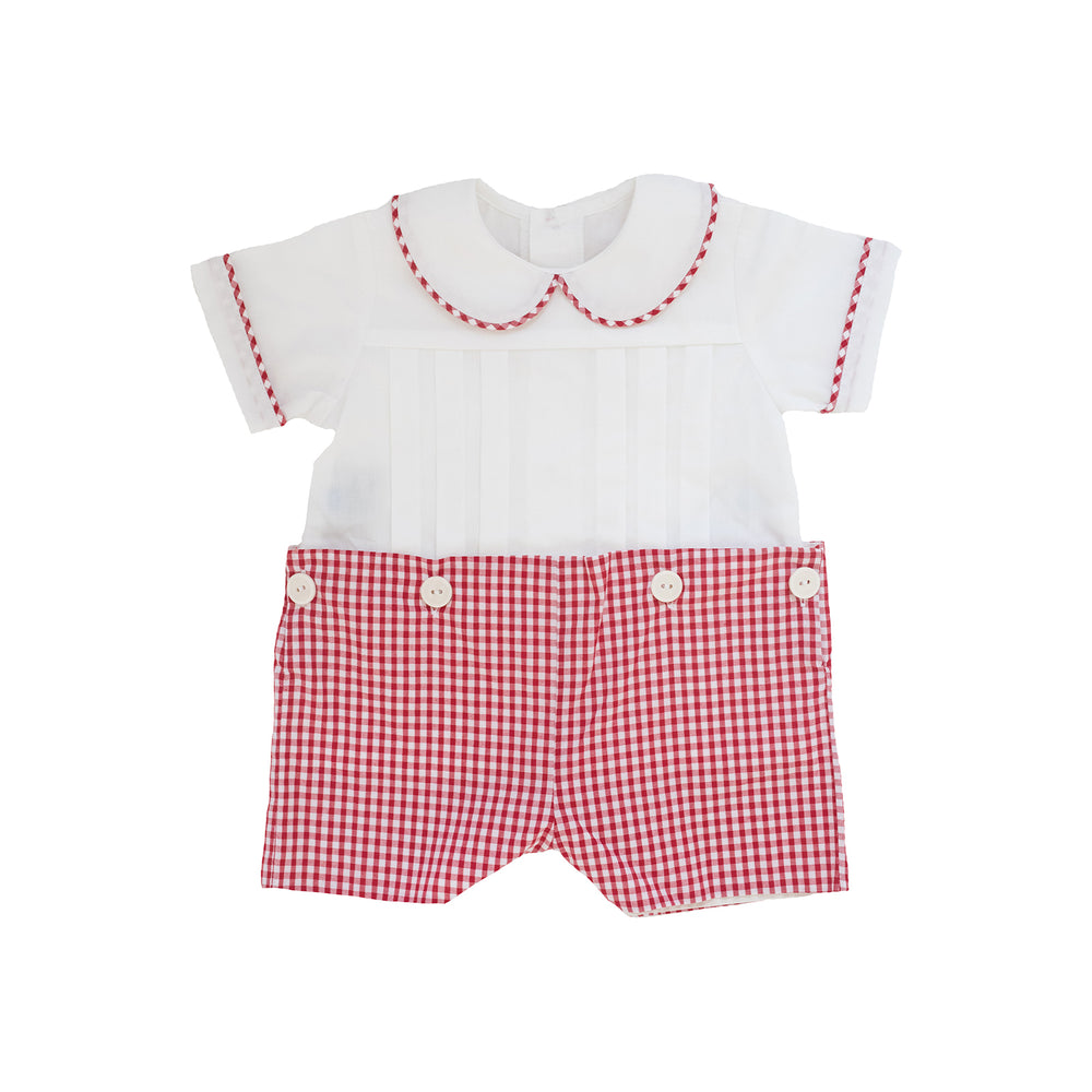 Red Gingham Short Set