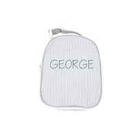 Grey Seersucker Lunchbox