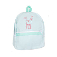 Mint Seersucker Backpack