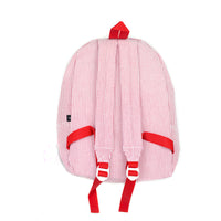 Red Seersucker Backpack