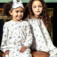 Delphine Blue Bow Nightgown