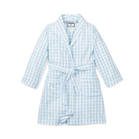 Light Blue Gingham Robe