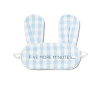 Blue Gingham Bunny Eye Mask
