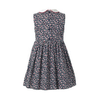 Vintage Floral Smocked Dress