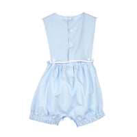Blue Bib Overall Romper