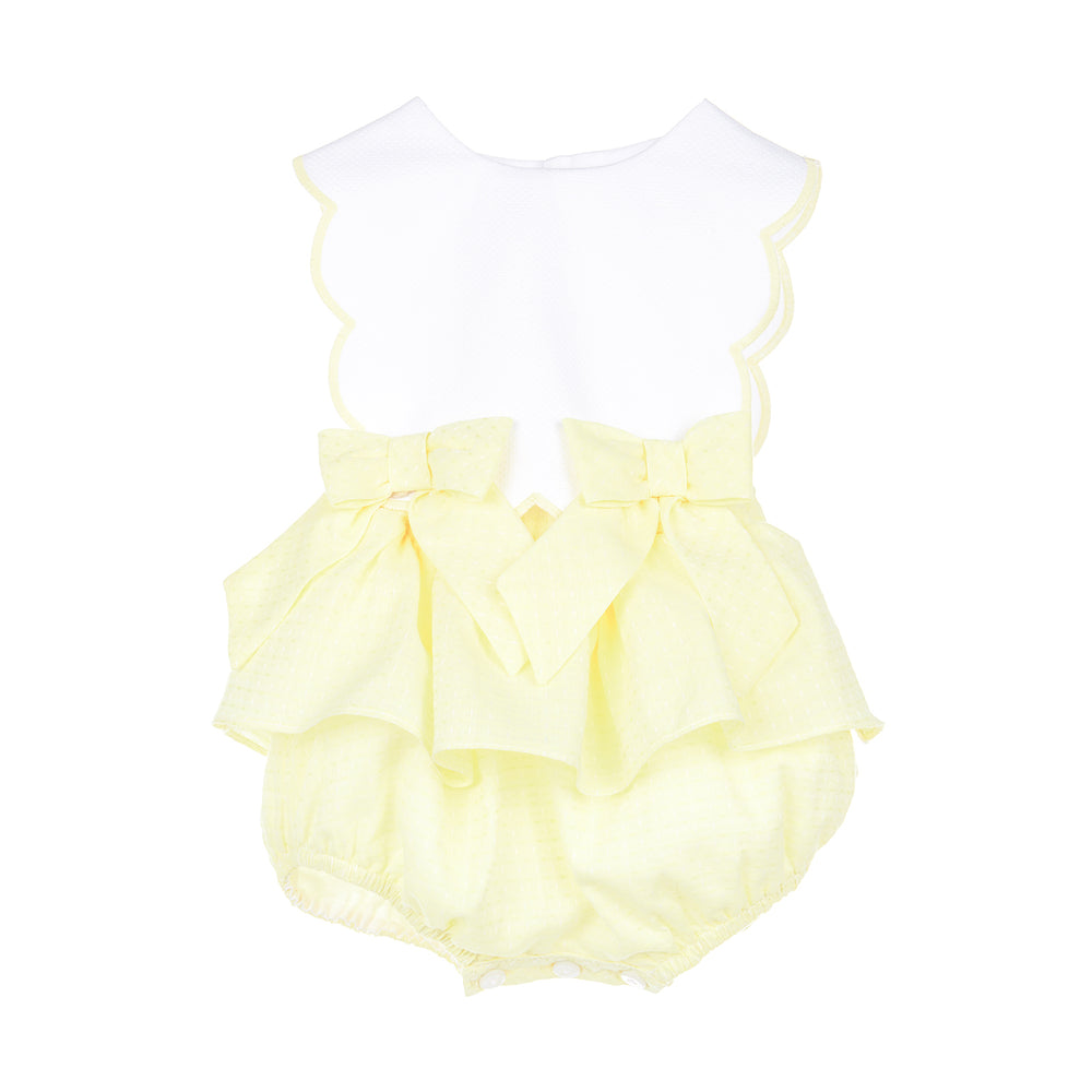 Yellow Sherbert Scallop Overall