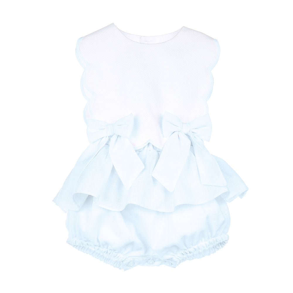 Blue Sherbet Scallop Overall