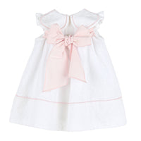 Classic Petal Embossed Dress in Pink