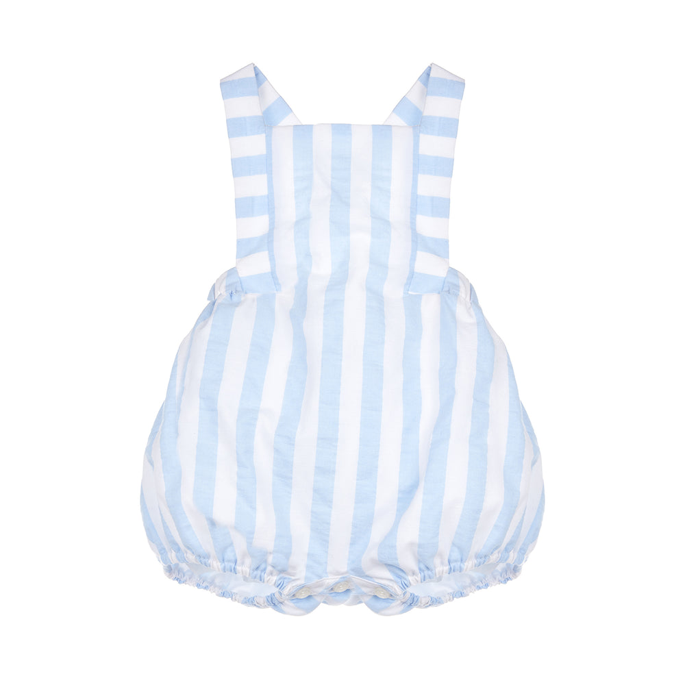 Sunny Blue & White Stripe Boy Sunsuit