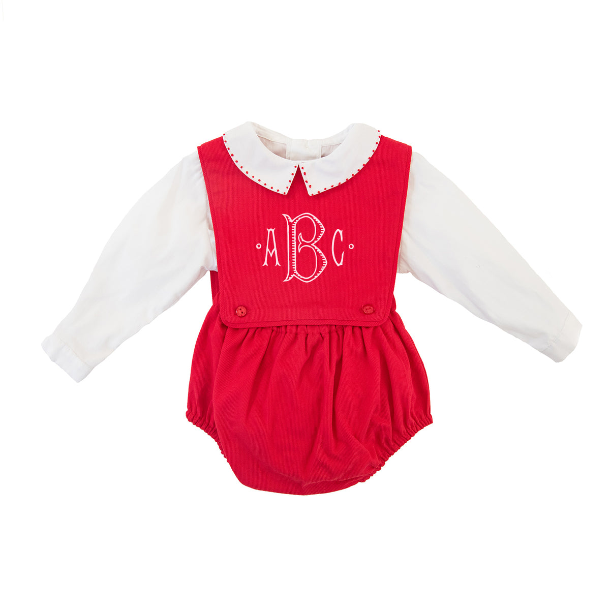 Sophie & Lucas Boys Classic Vintage Overall Bubble - Blue Check main image 1