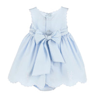 Scalloped Wedgewood Blue Dress