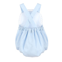 Scallop Wedgewood Blue Sunsuit