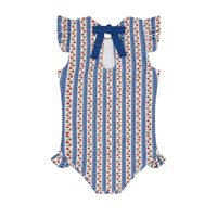 Strawberry Patch Ruffle Sleeve One Piece