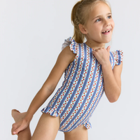 Strawberry Patch Ruffle Sleeve One Piece