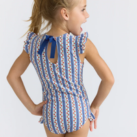 Strawberry Patch Ruffle Sleeve One Piece