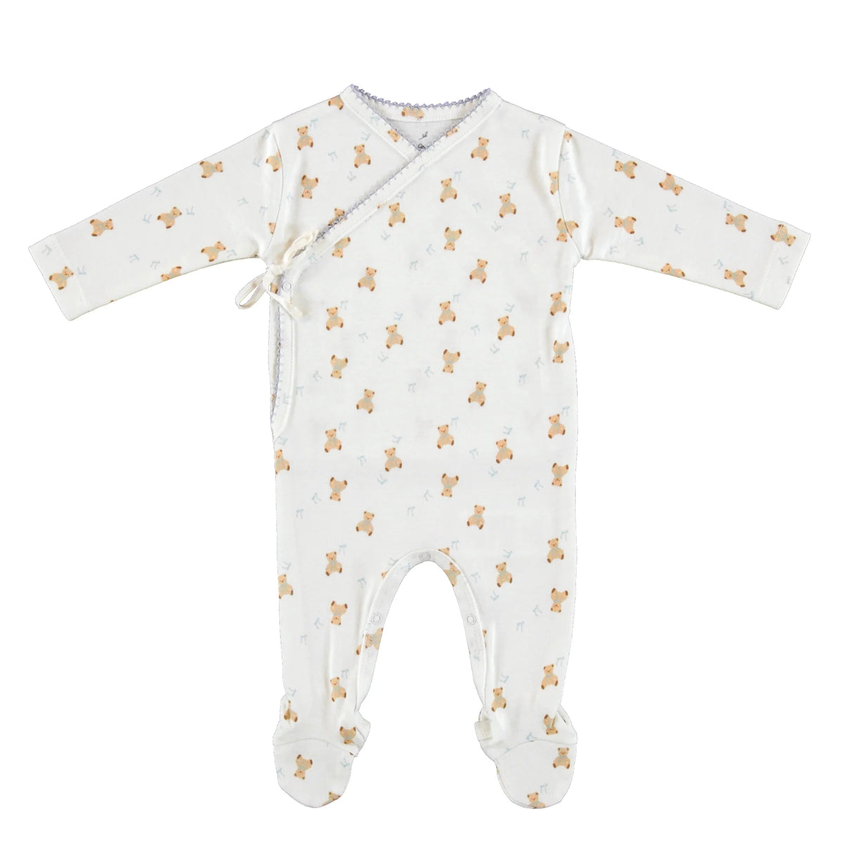 Blue Teddy Wrap Overall